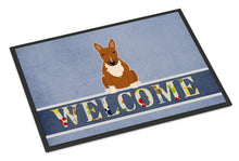 Load image into Gallery viewer, Bull Terrier Red Welcome Doormat - 18x27 Decorative Floor Mat – Indoor/Outdoor Rug with Artistic Flair BB5715MAT