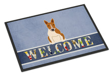 Load image into Gallery viewer, Bull Terrier Red White Welcome Doormat - 18x27 Decorative Floor Mat – Indoor/Outdoor Rug with Artistic Flair BB5716MAT