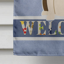Load image into Gallery viewer, Bull Terrier Dark Brindle Welcome Flag Canvas House Size BB5717CHF