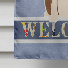 Load image into Gallery viewer, Bull Terrier Brindle Welcome Flag Canvas House Size BB5718CHF