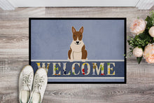 Load image into Gallery viewer, Bull Terrier Brindle Welcome Doormat - 18x27 Decorative Floor Mat – Indoor/Outdoor Rug with Artistic Flair BB5718MAT
