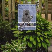 Load image into Gallery viewer, Chow Chow Blue Welcome Garden Flag - Outdoor Decorative Yard Flag BB5720GF