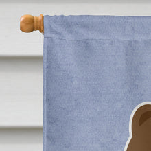 Load image into Gallery viewer, Chow Chow Chocolate Welcome Flag Canvas House Size BB5722CHF