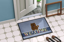 Load image into Gallery viewer, Chow Chow Chocolate Welcome Doormat - 18x27 Decorative Floor Mat – Indoor/Outdoor Rug with Artistic Flair BB5722MAT