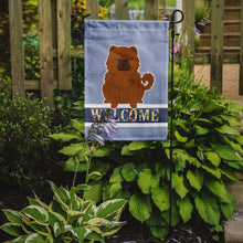 Load image into Gallery viewer, Chow Chow Red Welcome Garden Flag - Outdoor Decorative Yard Flag BB5723GF