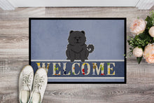 Load image into Gallery viewer, Chow Chow Black Welcome Doormat - 18x27 Decorative Floor Mat – Indoor/Outdoor Rug with Artistic Flair BB5724MAT