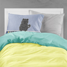 Load image into Gallery viewer, Chow Chow Black Welcome Fabric Standard Pillowcase – Artistic Decorative Front, White Back BB5724PILLOWCASE