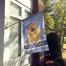Load image into Gallery viewer, Chow Chow Cream Welcome Flag Canvas House Size BB5725CHF
