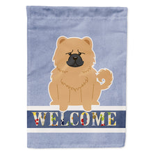 Load image into Gallery viewer, Chow Chow Cream Welcome Flag Canvas House Size BB5725CHF