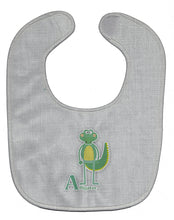 Load image into Gallery viewer, Alphabet A for Alligator Baby Bib BB5726BIB