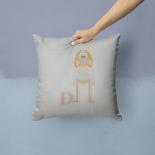 Load image into Gallery viewer, Alphabet D for Dog Throw Pillow - 14x14 Decorative Pillow – Art for Your Home &amp; Patio BB5729PW1414