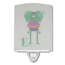 Load image into Gallery viewer, Alphabet E for Elephant Ceramic Night Light BB5730CNL