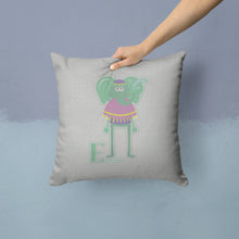 Load image into Gallery viewer, Alphabet E for Elephant Throw Pillow - 14x14 Decorative Pillow – Art for Your Home &amp; Patio BB5730PW1414