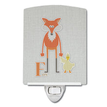 Load image into Gallery viewer, Alphabet F for Fox Ceramic Night Light BB5731CNL