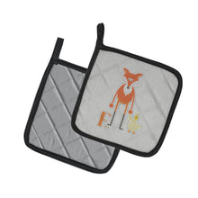 Load image into Gallery viewer, Alphabet F for Fox Pot Holders - Set of 2 - Heat-Resistant Kitchen Essentials BB5731PTHD