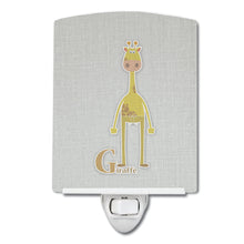 Load image into Gallery viewer, Alphabet G for Giraffe Ceramic Night Light BB5732CNL