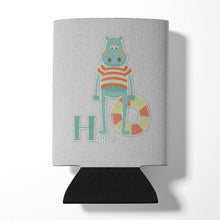 Load image into Gallery viewer, Alphabet H for Hippopotamus Can or Bottle Hugger BB5733CC