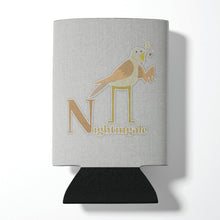 Load image into Gallery viewer, Alphabet N for Nightingale Can or Bottle Hugger BB5739CC