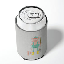 Load image into Gallery viewer, Alphabet P for Pig Can or Bottle Hugger BB5741CC