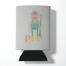 Load image into Gallery viewer, Alphabet P for Pig Can or Bottle Hugger BB5741CC