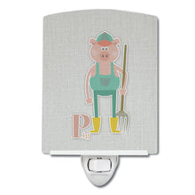Load image into Gallery viewer, Alphabet P for Pig Ceramic Night Light BB5741CNL