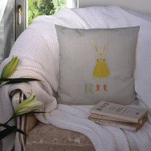 Load image into Gallery viewer, Alphabet R for Rabbit Throw Pillow - 14x14 Decorative Pillow – Art for Your Home &amp; Patio BB5743PW1414
