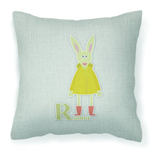 Load image into Gallery viewer, Alphabet R for Rabbit Fabric Decorative Pillow BB5743PW1818