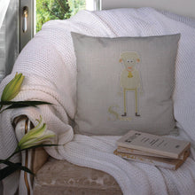 Load image into Gallery viewer, Alphabet S for Sheep Throw Pillow - 14x14 Decorative Pillow – Art for Your Home &amp; Patio BB5744PW1414