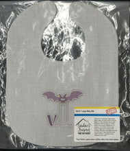 Load image into Gallery viewer, Alphabet V for Vampire Bat Baby Bib BB5747BIB