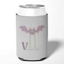 Load image into Gallery viewer, Alphabet V for Vampire Bat Can or Bottle Hugger BB5747CC