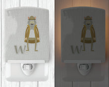 Load image into Gallery viewer, Alphabet W for Wolf Ceramic Night Light BB5748CNL