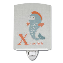 Load image into Gallery viewer, Alphabet X for Xray Fish Ceramic Night Light BB5749CNL