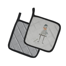 Load image into Gallery viewer, Alphabet Z for Zebra Pot Holders - Set of 2 - Heat-Resistant Kitchen Essentials BB5751PTHD
