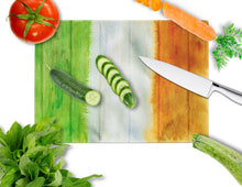 Load image into Gallery viewer, Irish Flag on Wood Glass Cutting Boards – Durable, Decorative Kitchen Art Large BB5753LCB