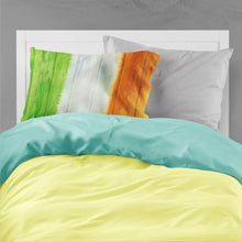 Load image into Gallery viewer, Irish Flag on Wood Fabric Standard Pillowcase – Artistic Decorative Front, White Back BB5753PILLOWCASE