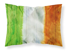 Load image into Gallery viewer, Irish Flag on Wood Fabric Standard Pillowcase – Artistic Decorative Front, White Back BB5753PILLOWCASE