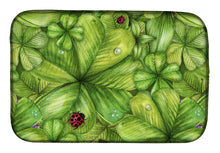 Load image into Gallery viewer, Shamrocks and Lady bugs Dish Drying Mat – Absorbent, Artistic Kitchen Essentials BB5754DDM