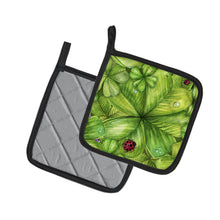 Load image into Gallery viewer, Shamrocks and Lady bugs Pot Holders - Set of 2 - Heat-Resistant Kitchen Essentials BB5754PTHD
