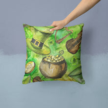 Load image into Gallery viewer, Luck of the Irish Throw Pillow - 14x14 Decorative Pillow – Art for Your Home &amp; Patio BB5755PW1414