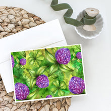 Load image into Gallery viewer, Shamrocks in Bloom Greeting Cards -  Blank Note Cards – 8-Pack of Artist-Designed Cards with Envelopes