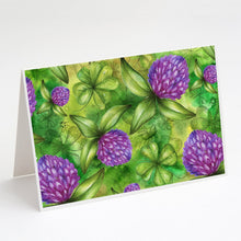 Load image into Gallery viewer, Shamrocks in Bloom Greeting Cards -  Blank Note Cards – 8-Pack of Artist-Designed Cards with Envelopes