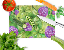 Load image into Gallery viewer, Shamrocks in Bloom Glass Cutting Boards – Durable, Decorative Kitchen Art Large BB5756LCB