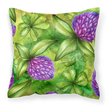 Load image into Gallery viewer, Shamrocks in Bloom Fabric Decorative Pillow BB5756PW1818