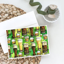 Load image into Gallery viewer, Irish Beers Greeting Cards -  Blank Note Cards – 8-Pack of Artist-Designed Cards with Envelopes