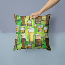 Load image into Gallery viewer, Irish Beers Throw Pillow - 14x14 Decorative Pillow – Art for Your Home &amp; Patio BB5758PW1414