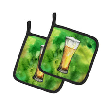 Load image into Gallery viewer, Irish Beer Tall Pot Holders - Set of 2 - Heat-Resistant Kitchen Essentials BB5759PTHD