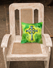 Load image into Gallery viewer, Irish Celtic Cross Fabric Decorative Pillow BB5764PW1818