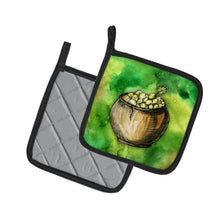 Load image into Gallery viewer, Irish Pot of Gold Pot Holders - Set of 2 - Heat-Resistant Kitchen Essentials BB5769PTHD