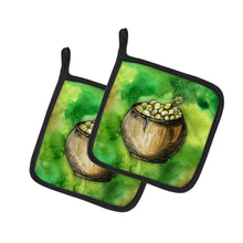 Load image into Gallery viewer, Irish Pot of Gold Pot Holders - Set of 2 - Heat-Resistant Kitchen Essentials BB5769PTHD