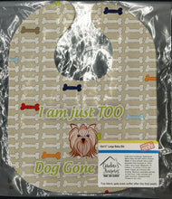 Load image into Gallery viewer, Too Cute Yorkie Yorkishire Terrier Baby Bib BB5773BIB